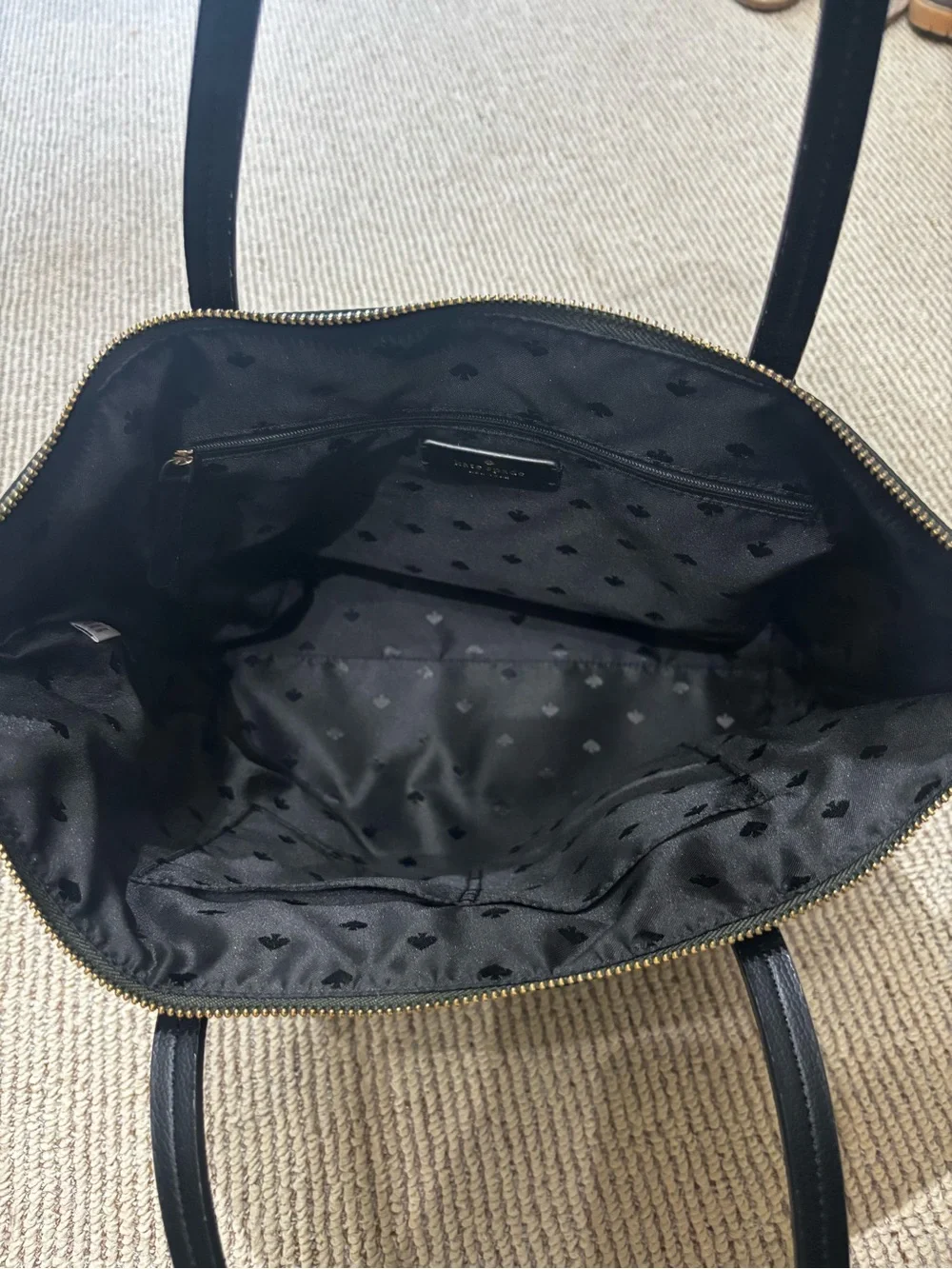 Kate Spade Hayden Top Zip Tote in Dark Green